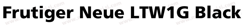 Frutiger Neue LTW1G Black字体转换
